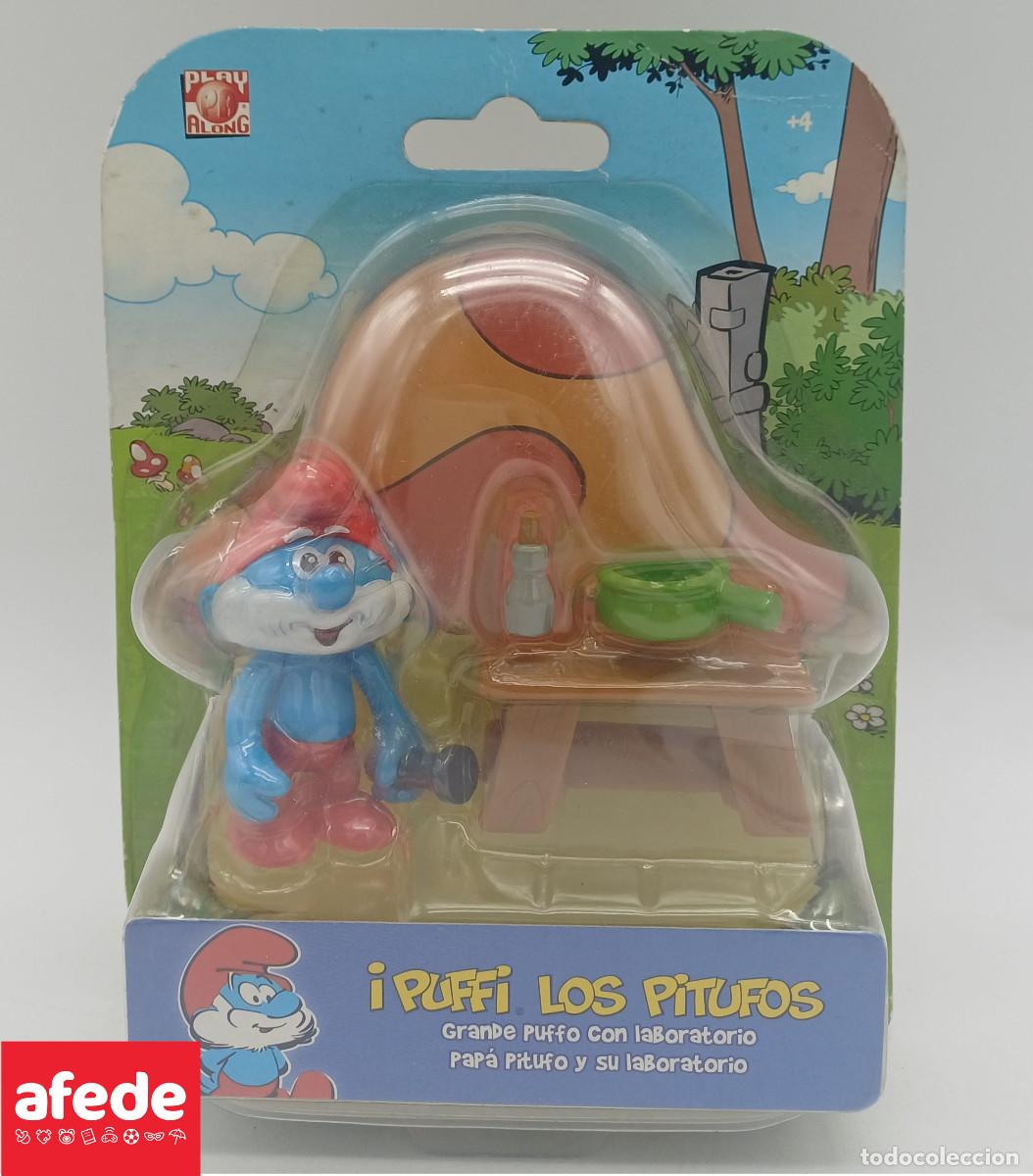Figuras de Goma y PVC: PAPA PITUFO Y SU LABORATORIO