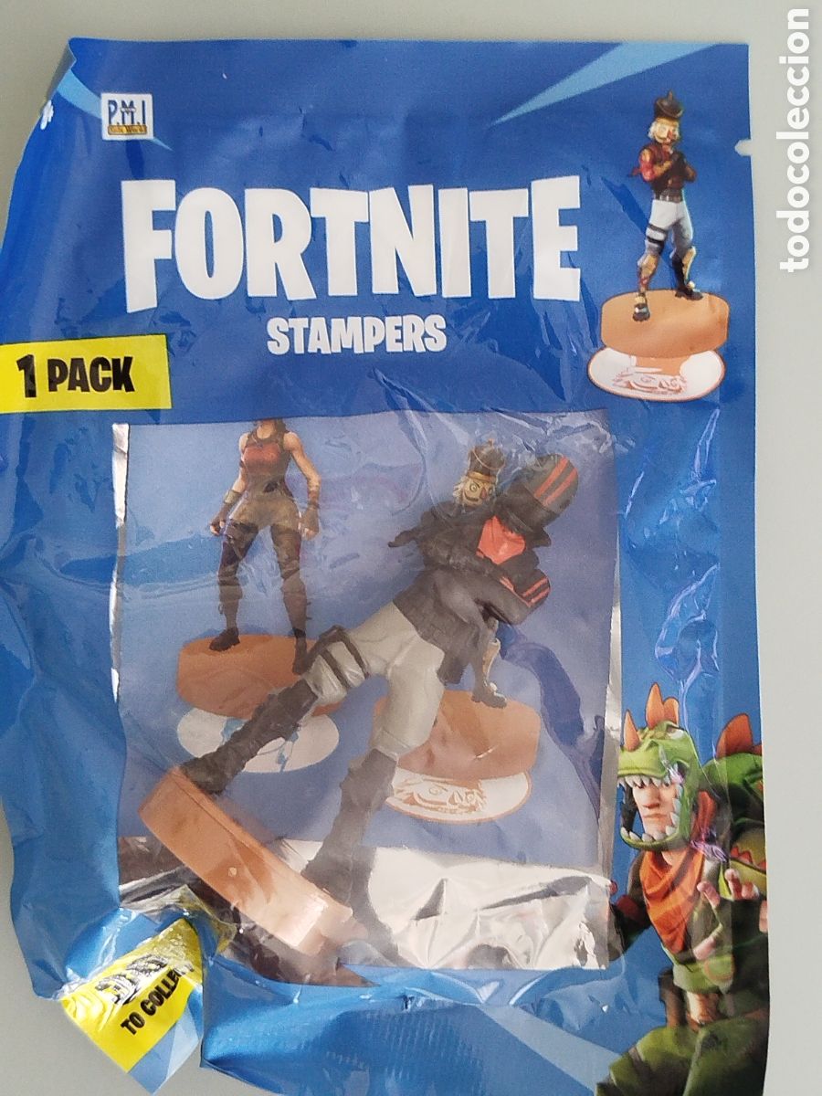 Figuras de Goma y PVC: FIGURA SELLO FORTNITE STAMPERS LEGENDARY SOBRE NUEVO