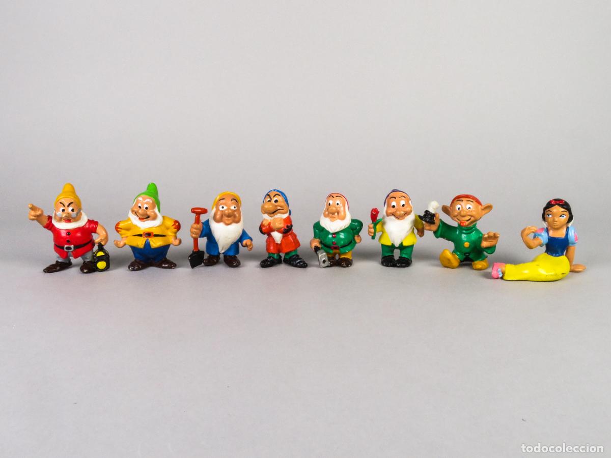 Figuras de Goma y PVC: Blancanieves y 7 enanitos PVC Comics Spain a&ntilde;os 80