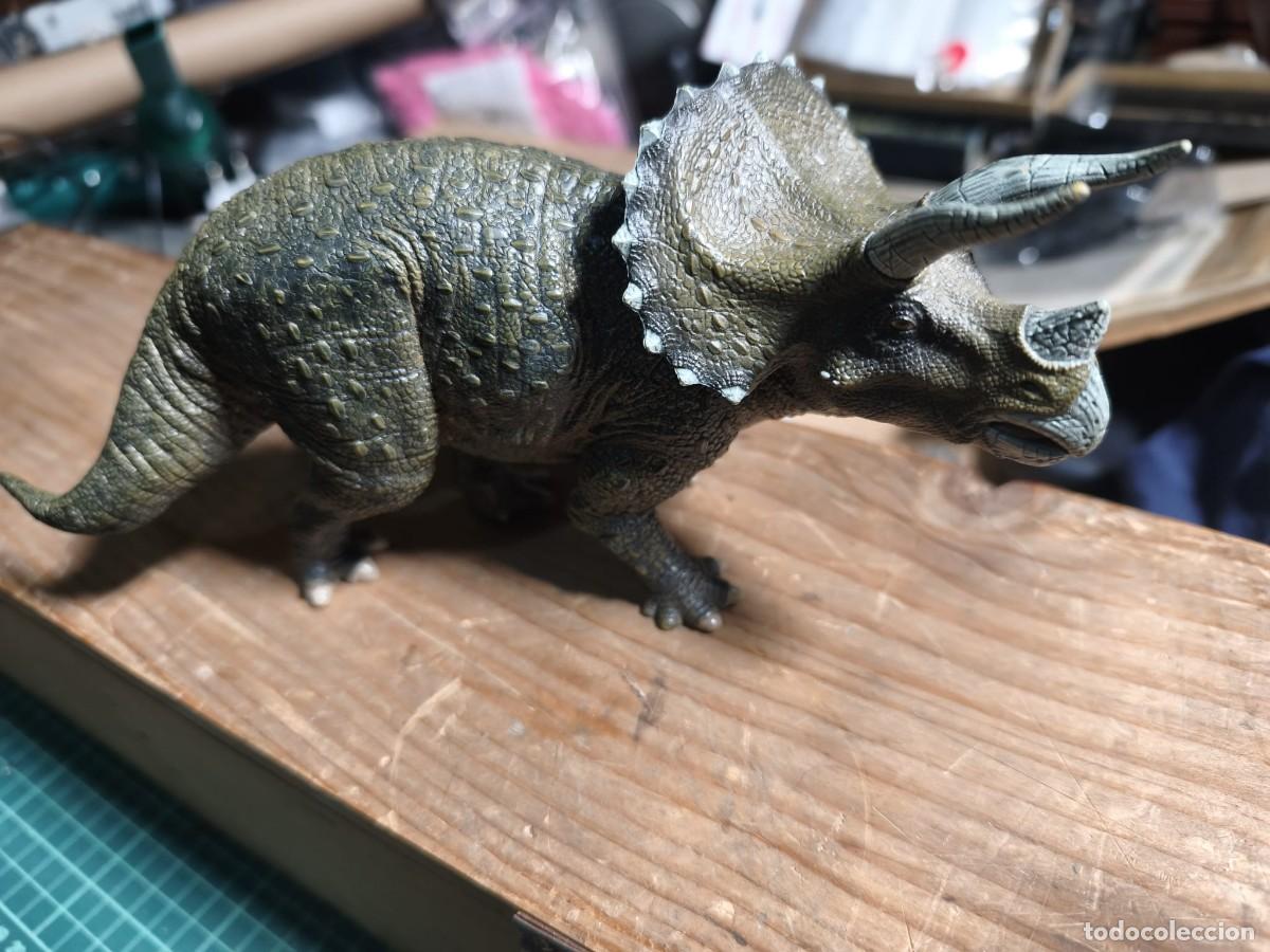 Figure di Gomma e PVC: Dinosaurio Triceratops PAPO 2005 - Descatalogado / Muy Buscado - Excelente Estado
