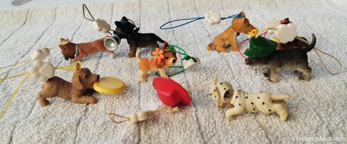 Figuras de Borracha e PVC: PHOSKITOS. 8 FIGURAS DOGS. COLGANTES. CONJUNTO DIF&Iacute;CIL DE ENCONTRAR