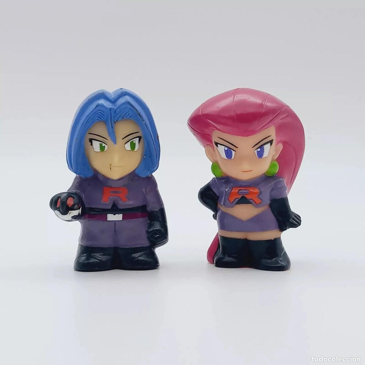 Figurines en Caoutchouc et PVC: Lot x2 Finger Puppet Pokemon KIDS James Jessie ROCKET TEAM Nintendo 2010 Bandai