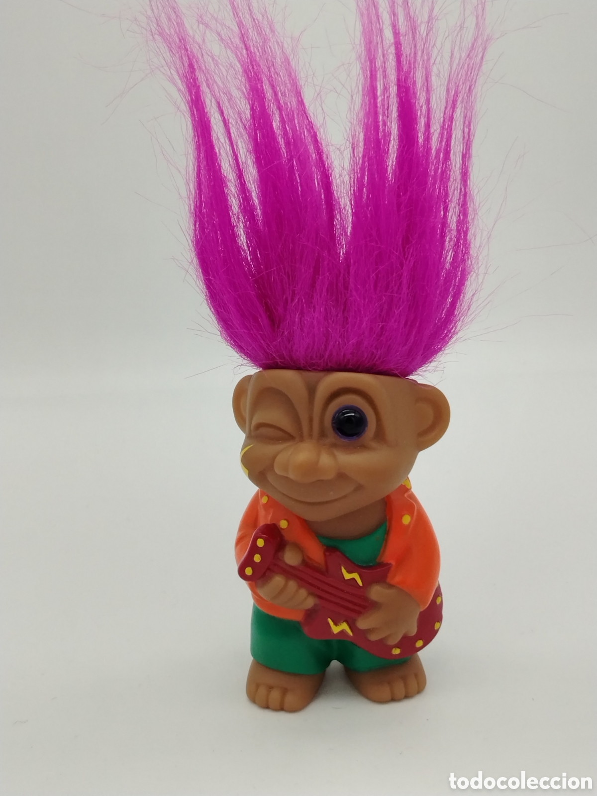 Figuras de Goma y PVC: Troll Guitarrista de pelo rosa