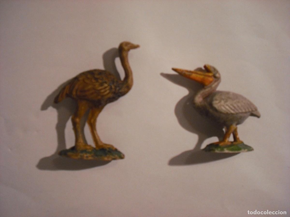 Figurines en Caoutchouc et PVC: LOTE DE 2 FIGURAS ANTIGUAS DE AVES. PVC