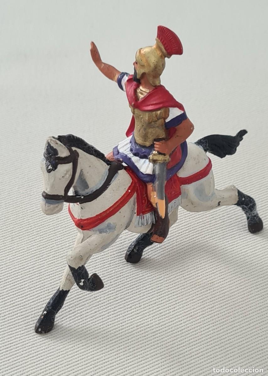 Figuras de Goma y PVC: 1/32 REAMSA CENTURION ROMANO A CABALLO EN GOMA A&Ntilde;OS 60 REPINTADO