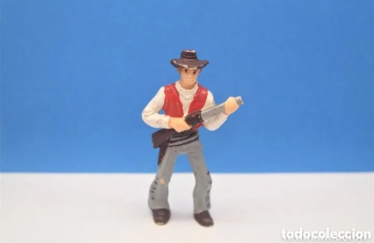 Figuras de Goma y PVC: Comansi Oeste. Figura Cowboy, Pistolero