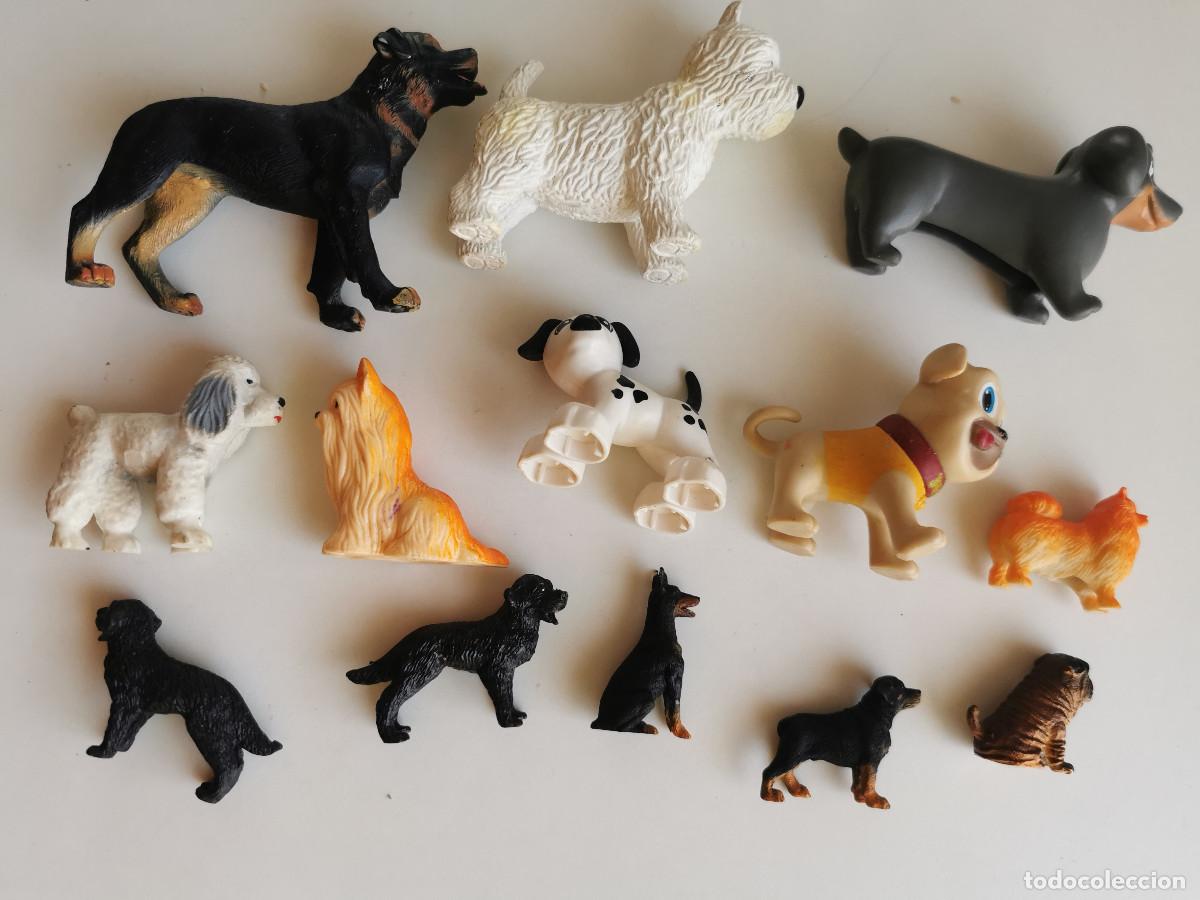 Figuras de Goma y PVC: 13 perros Terrier Caniche Yorkshire Lego Duplo Puppy Dog Pomeranian Shar-Pei Labrador Rottweiller