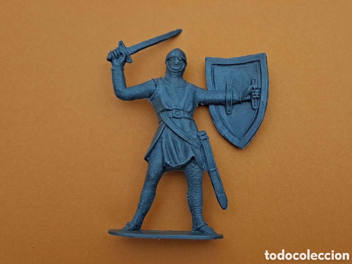 Figuras de Goma y PVC: Jecsan Guerrero Medieval Cruzados