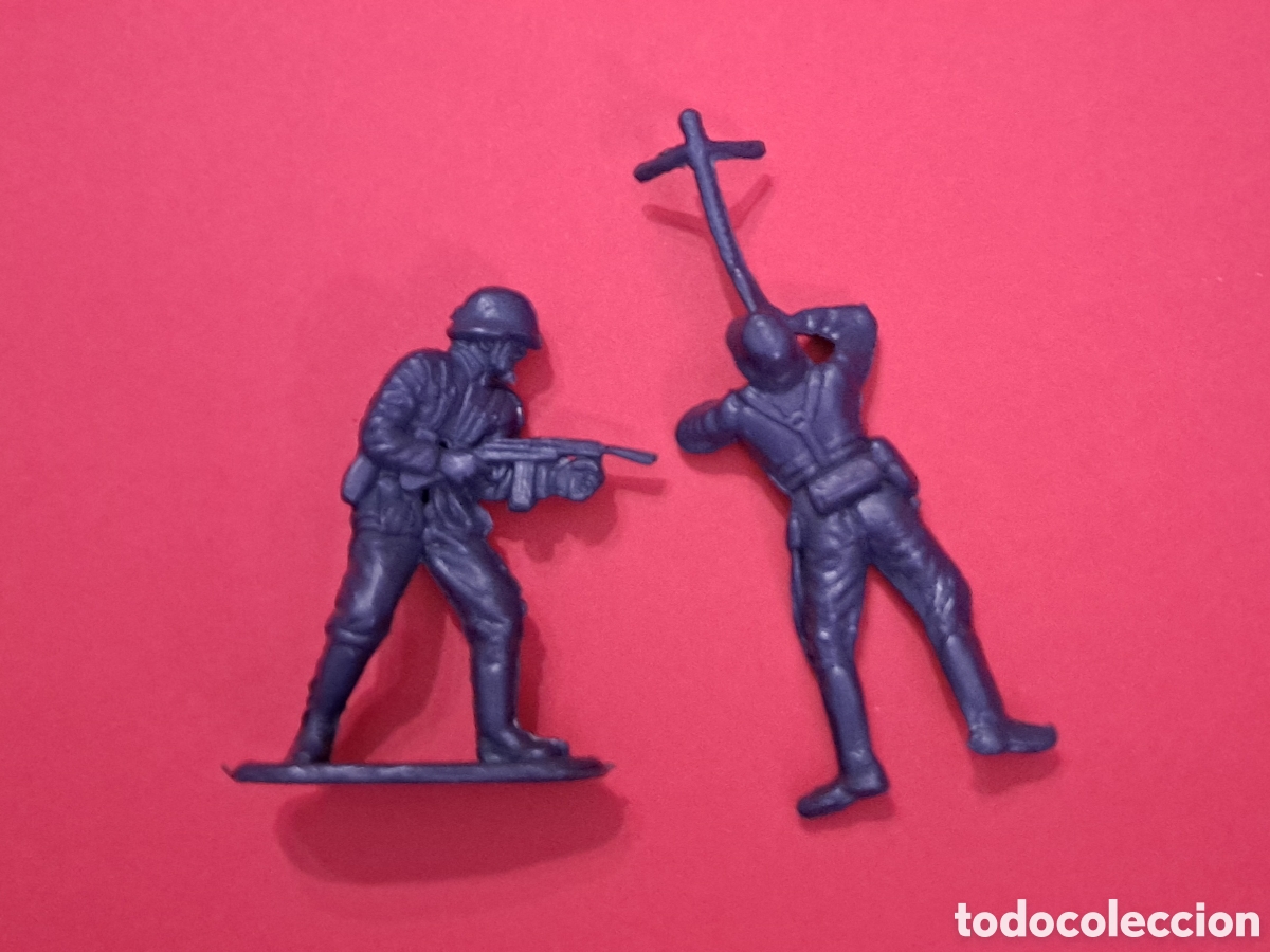 Figuras de Goma y PVC: Soldados alemanes pl&aacute;stico 5 cm