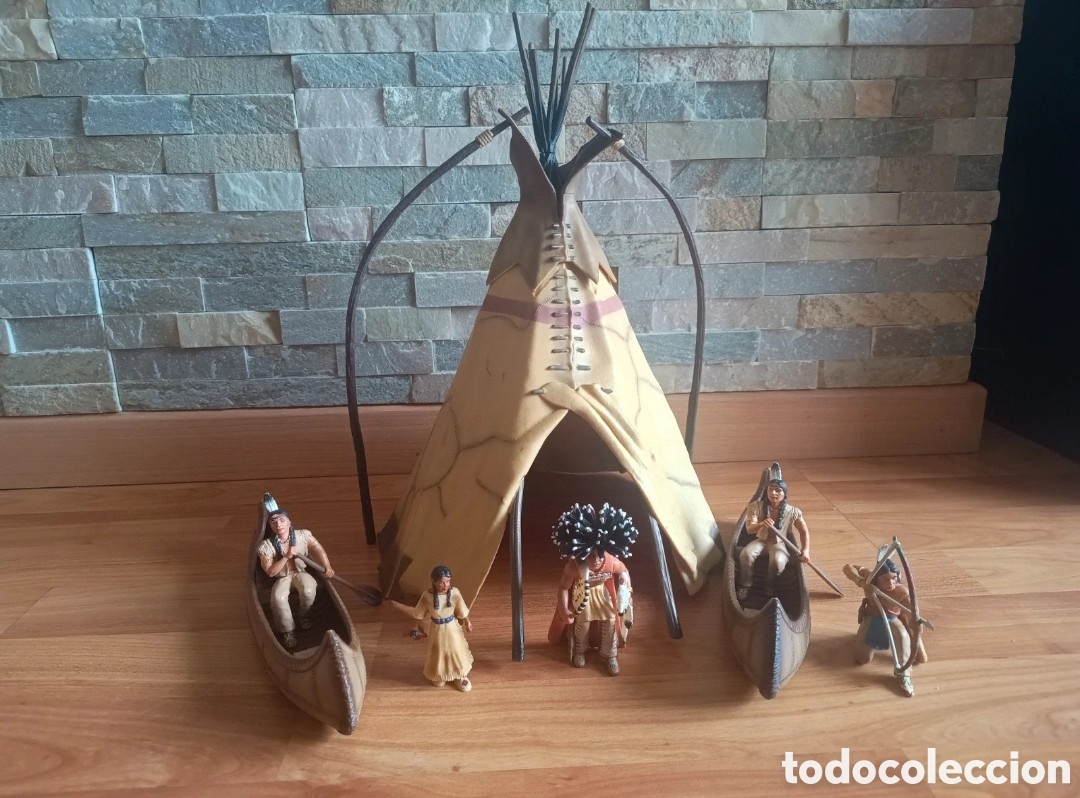 Figuras de Goma y PVC: Schleich 42011 Campamento Indio Tipi