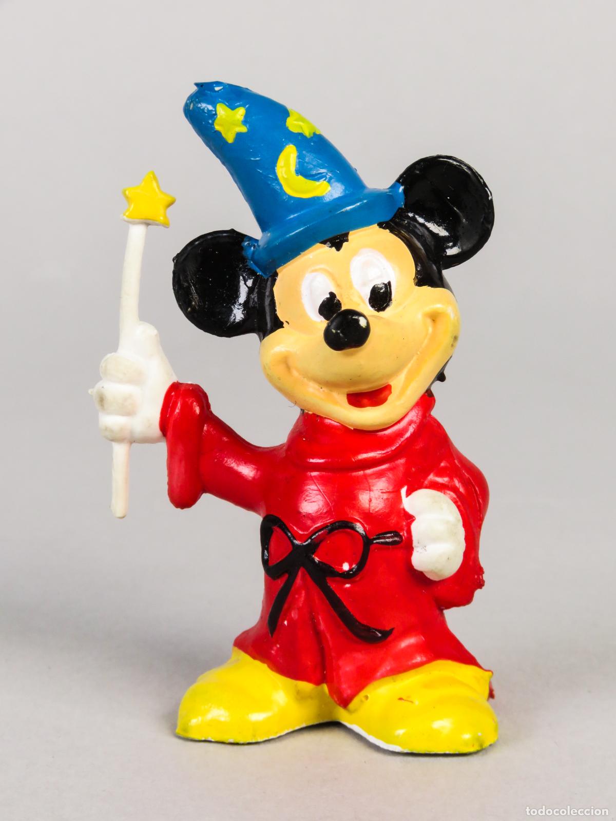 Figuras de Goma y PVC: Mickey Mouse Aprendiz Brujo PVC Walt Disney Hong Kong a&ntilde;os 80