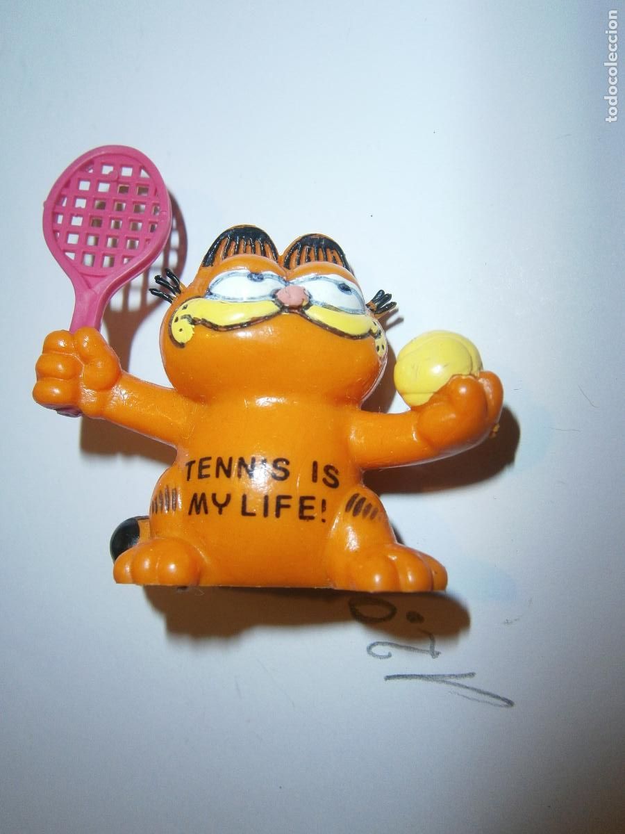 Figuras de Goma y PVC: ANTIGUA FIGURA DIBUJOS ANIMADOS - GARFIELD TENISTA