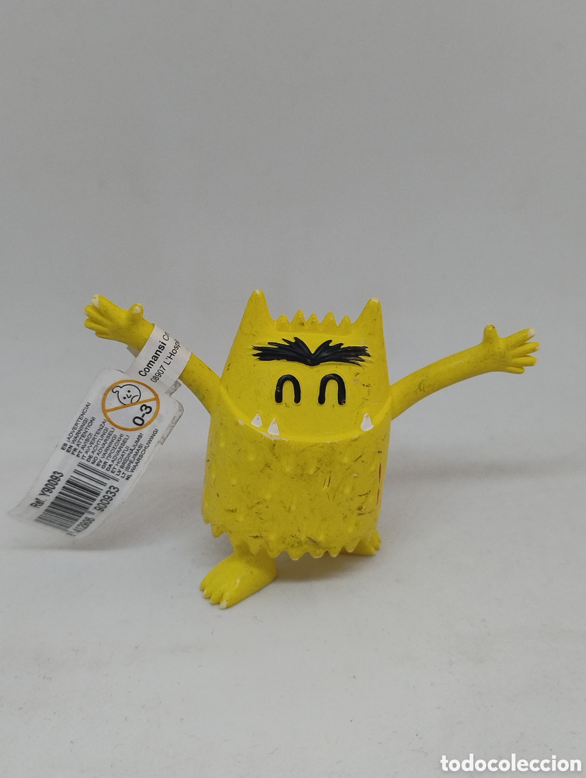 Figuras de Goma y PVC: M69 Figura Goma PVC Monstruos de colores. Monstruo amarillo. Alegr&iacute;a.