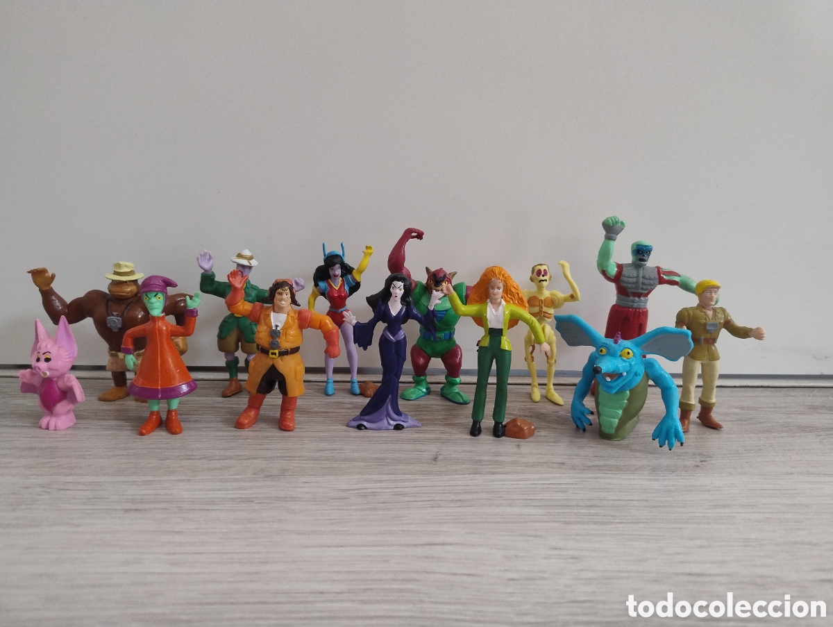 Figuras de Goma y PVC: M69 Colecci&oacute;n completa 13 figuras serie CAZAFANTASMAS YOLANDA 1987 GHOSTBUSTERS. Dibujos a&ntilde;os 80.