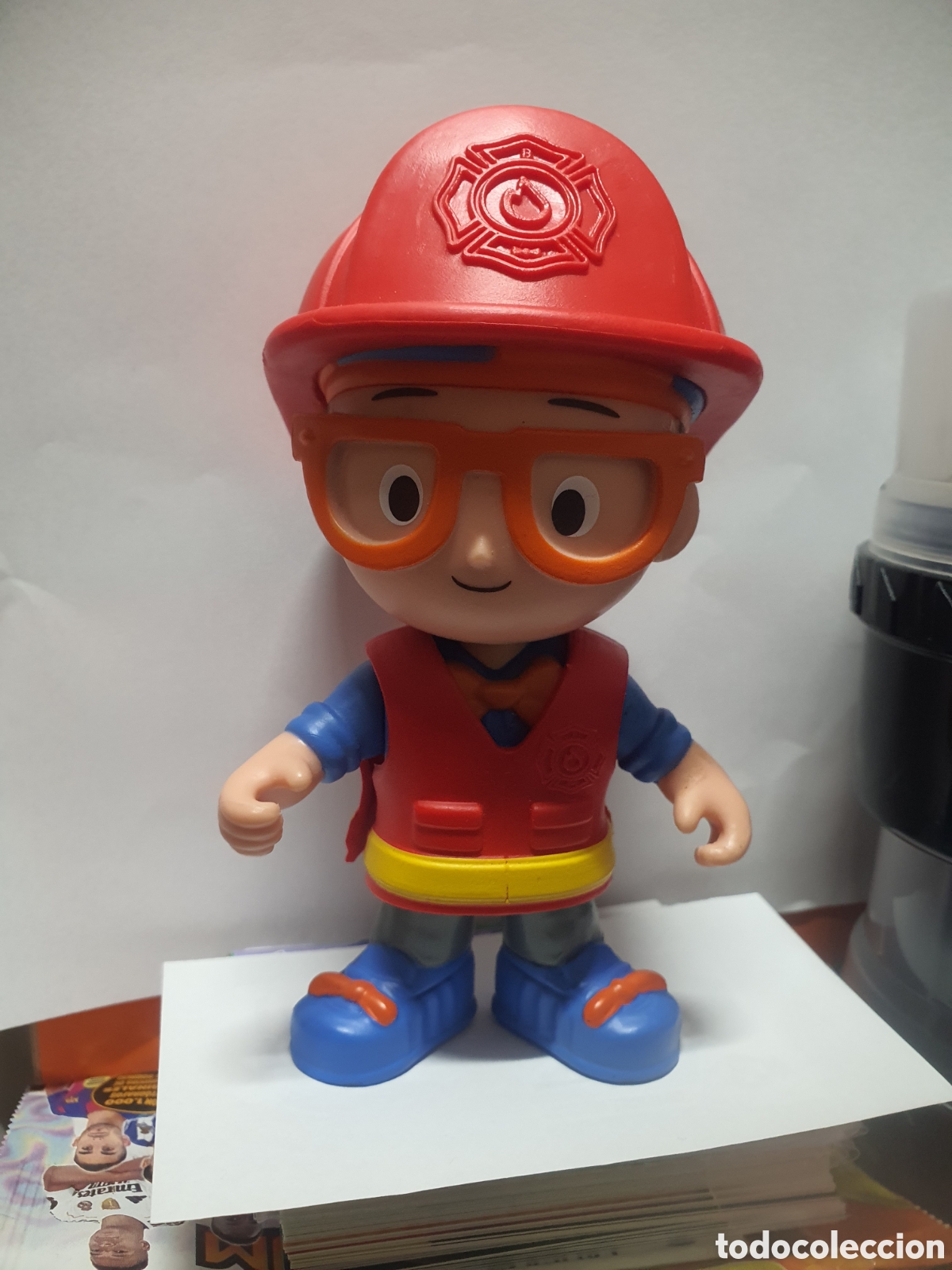 Figuras de Goma y PVC: Blippi figura Job Explorer de 5 pulgadas