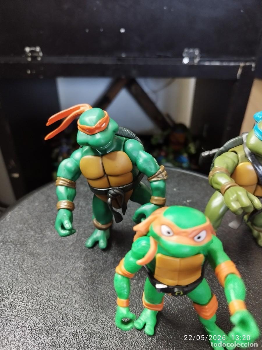 Figuras de goma y PVC: 3 Figuras Tortugas Ninja - Foto 3