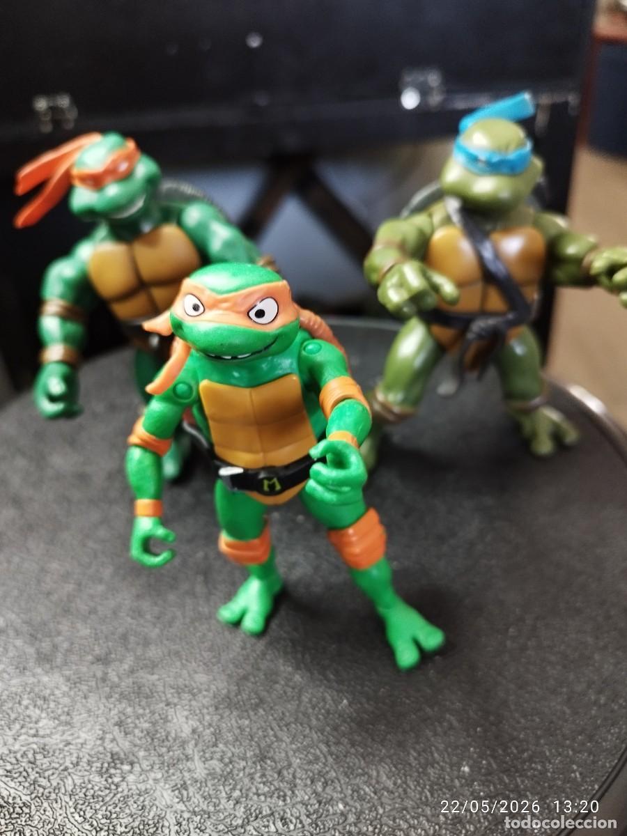 Figuras de goma y PVC: 3 Figuras Tortugas Ninja - Foto 4