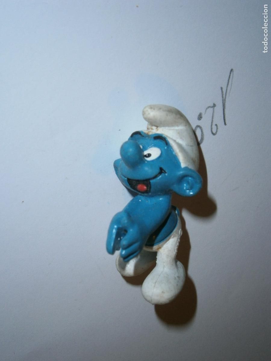 Figuras de Goma y PVC: ANTIGUA FIGURA DIBUJOS ANIMADOS - PITUFO