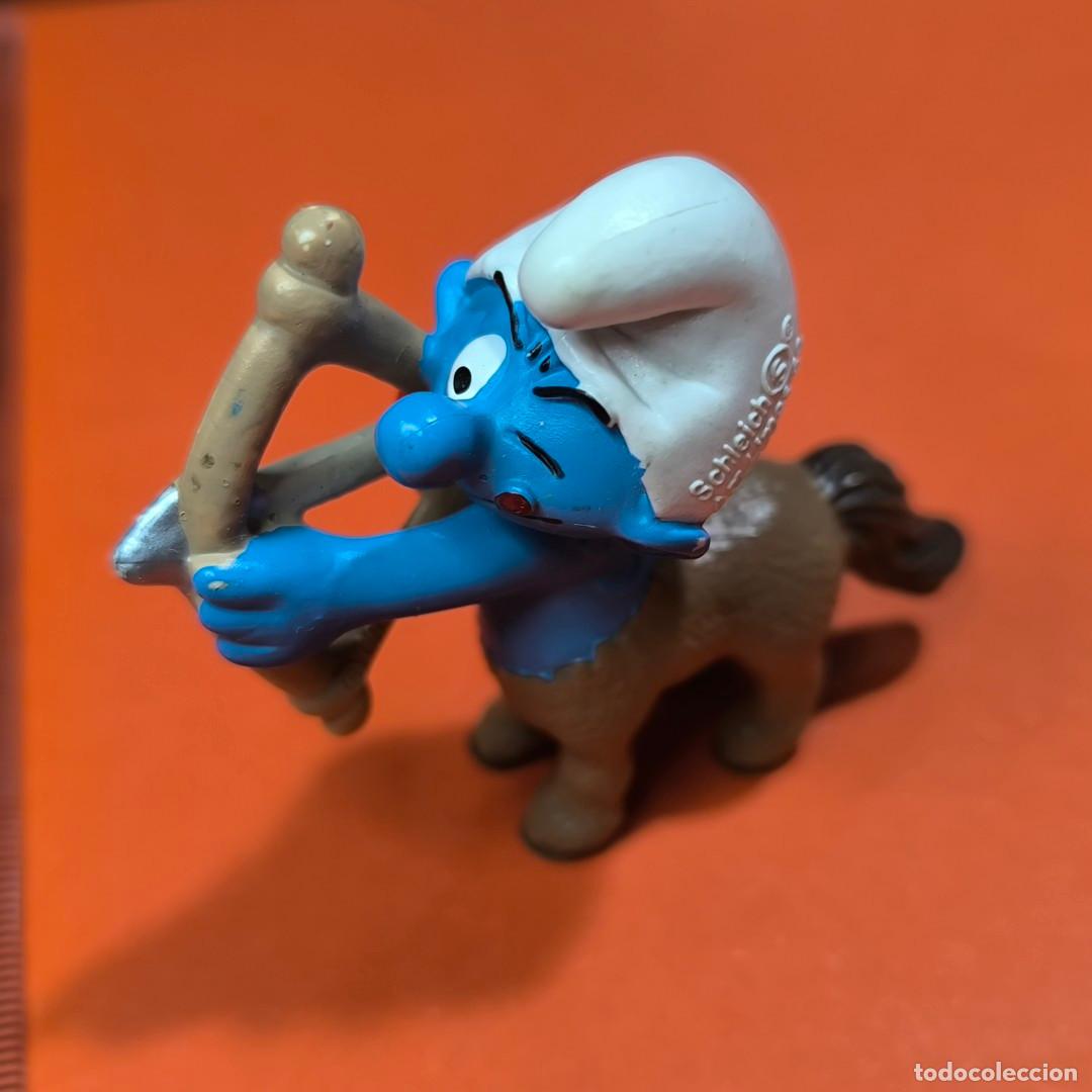 Figuras de Goma y PVC: 001245JUG-Pitufo Centauro con Arco (Schleich) - 1999