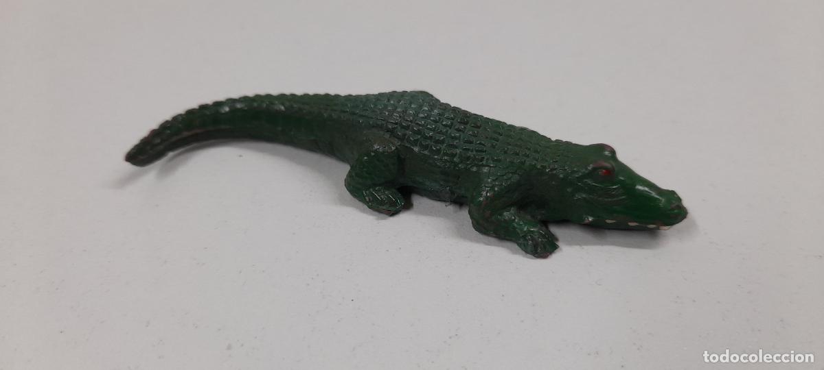 Figuras de Goma y PVC: COCODRILO . REALIZADO POR LAFREDO . SERIE AFRICA MISTERIOSA . ORIGINAL A&Ntilde;OS 50 EN GOMA