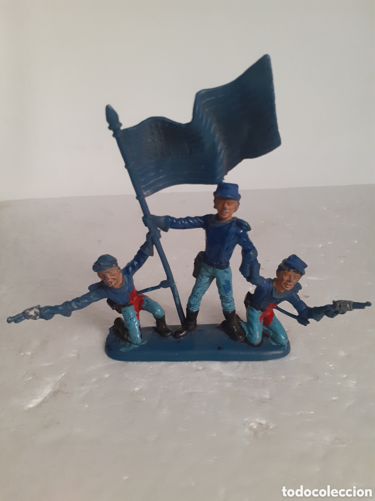Figuras de Goma y PVC: FIGURA NORDISTA YANKEE LITTLE BIG HORN PLASTICO ATLANTIC