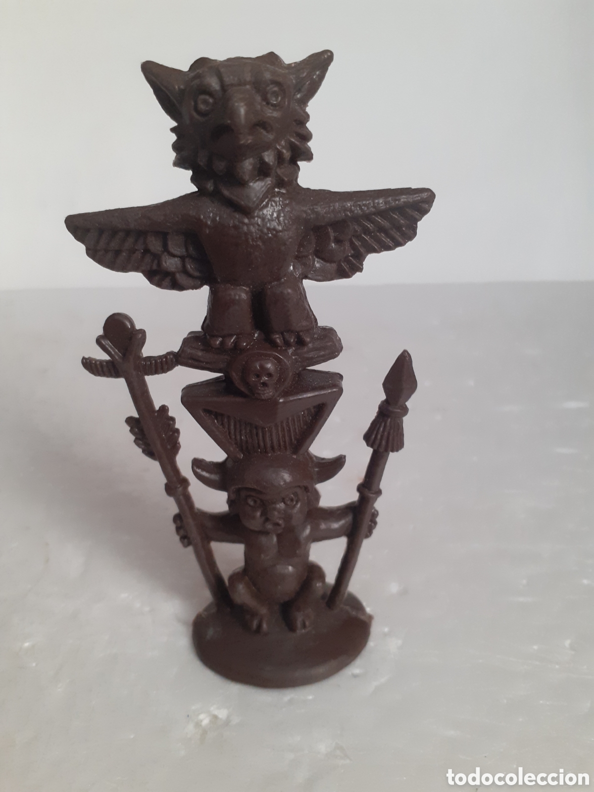 Figuras de Goma y PVC: FIGURA RARISIMO TOTEM.INDIO PLASTICO ATLANTIC