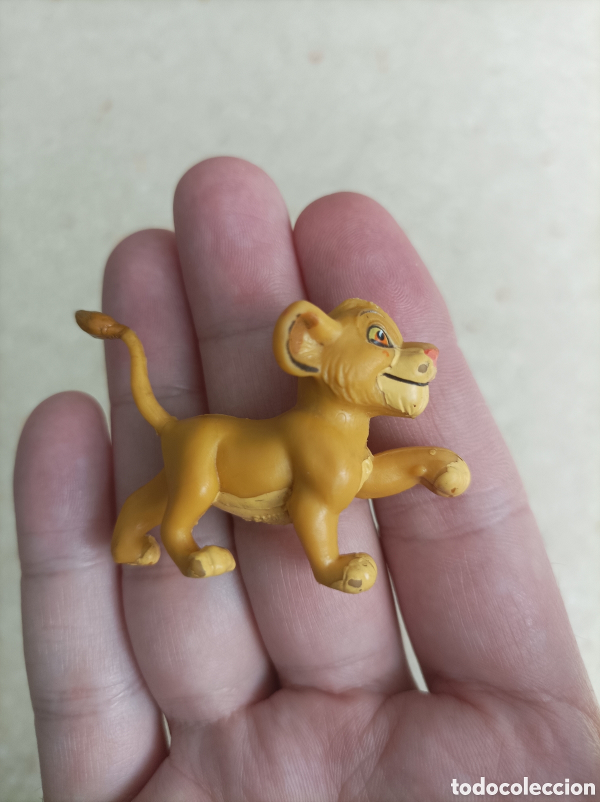 Figuras de Goma y PVC: Figura PVC Simba Rey Le&oacute;n applause 90,s