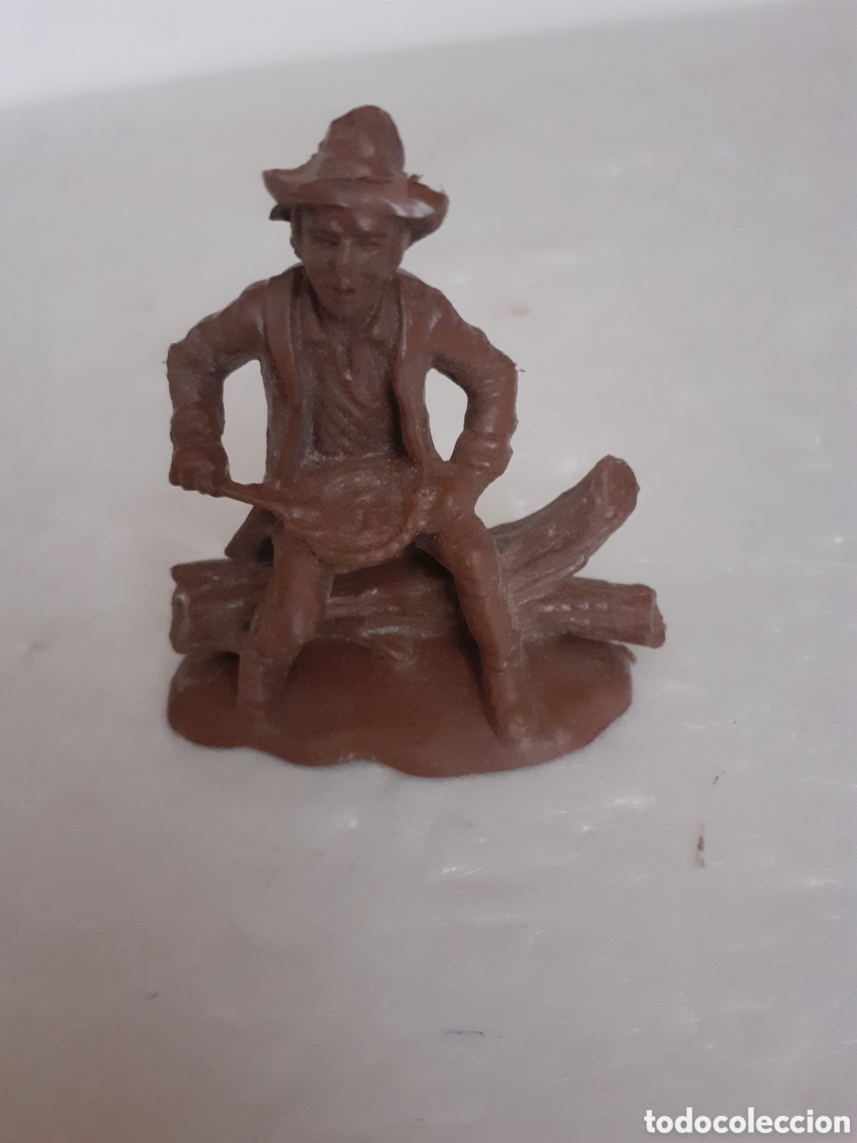 Figuras de Goma y PVC: FIGURA VAQUERO COMIENDO PLASTICO ATLANTIC,REAMSA,JECSAN