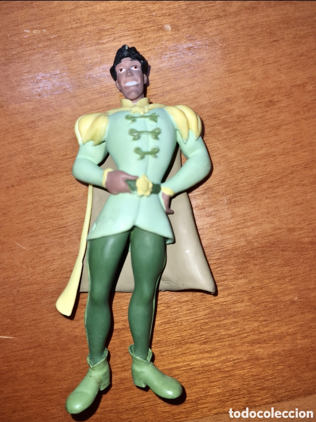 Figuras de Goma y PVC: Figura pvc goma pr&iacute;ncipe de Tiana y el sapo Disney bullyland pintada a mano mu&ntilde;eco colecci&oacute;n dibujos