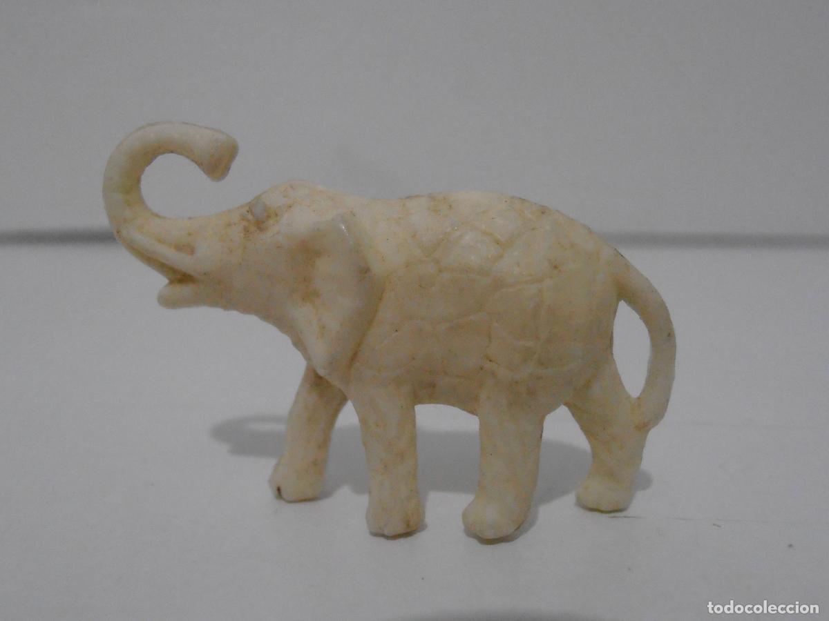 Figuras de Goma y PVC: FIGURA DUNKIN ELEFANTE LEVANTA TROMPA, BLANCO