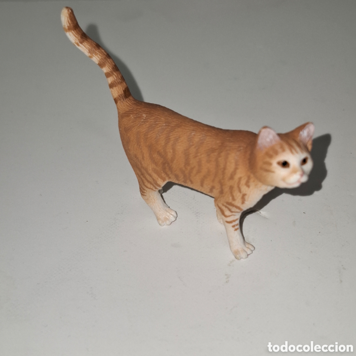 Figuras de Goma y PVC: GATO DOM&Eacute;STICO FIGURA DE PVC MADE IN GERMANY SCHLEICH MODELO 13836