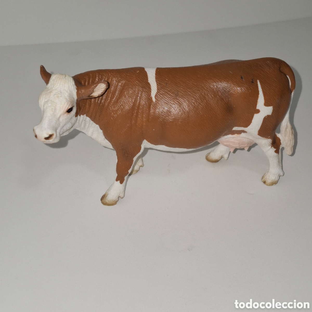 Figuras de Goma y PVC: VACA LECHERA FIGURA DE PVC MADE IN GERMANY SCHLEICH SERIE ANIMALES DE GRANJA 13134 FLECKVIEH