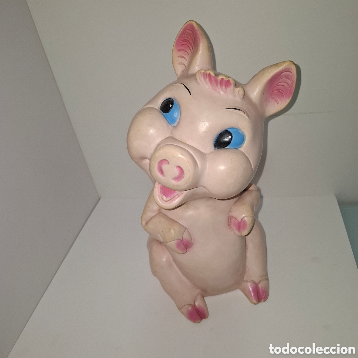 Figuras de Goma y PVC: FIGURA DE GOMA GRANDE A&Ntilde;OS 60 Y 70 MADE IN SPAIN TIPO JUGASA FAMOSA