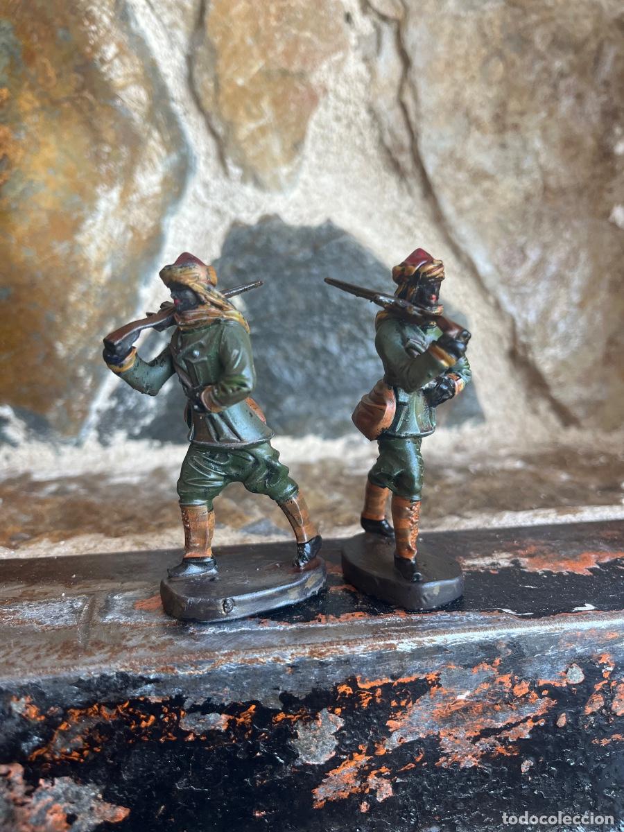Rubber and PVC Figures: 1Figura pintada tropa colonial guerra civil franquista estilo masa de composici&oacute;n unica exclusiva