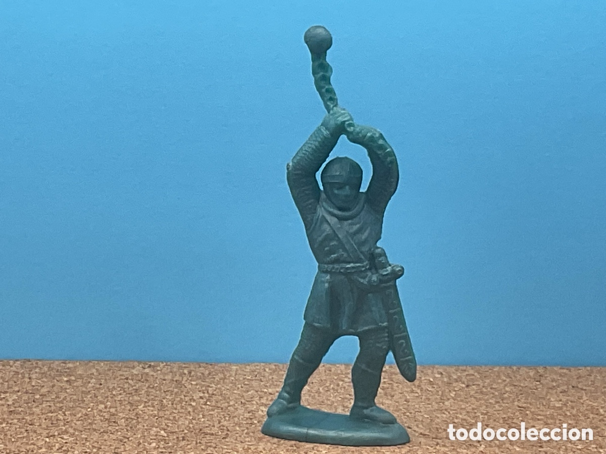 Figuras de Goma y PVC: ANTIGUA FIGURA EN PLASTICO MONOCOLOR DE GUERRERO MEDIEVAL.
