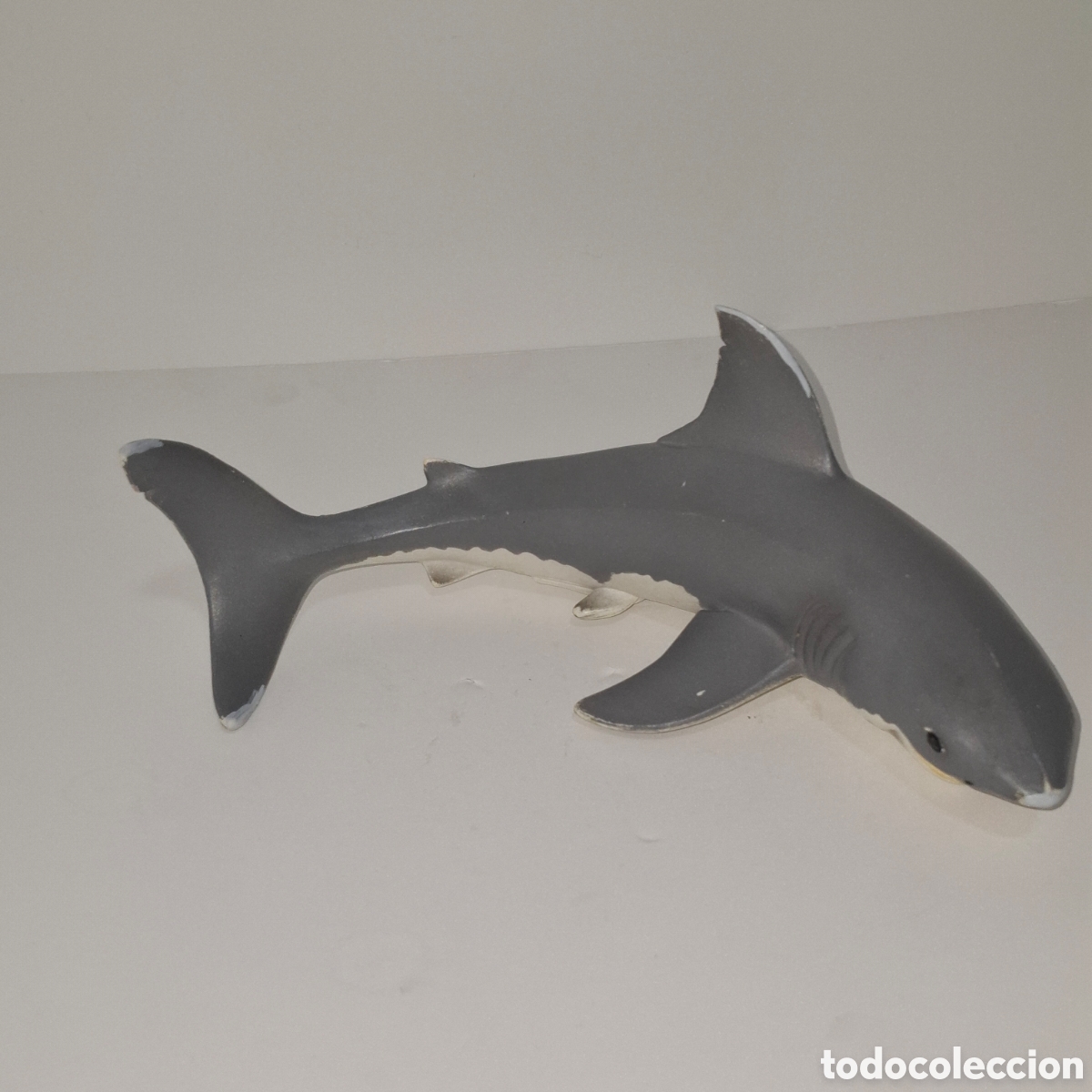 Figuras de Goma y PVC: TIBURON BLANCO WHITE SHARK FIGURA DE PVC MADE IN PORTUGAL SCHLEICH SERIE ANIMALES SALVAJES