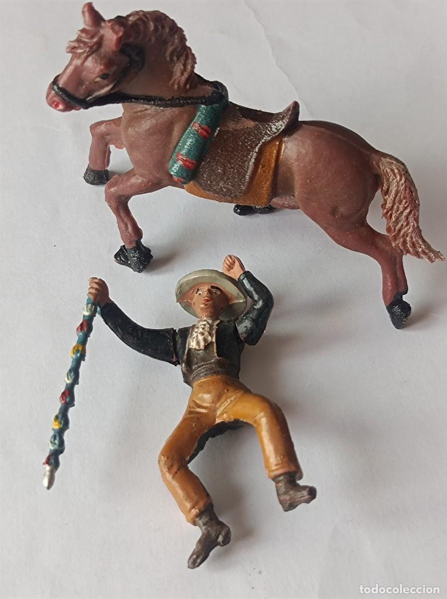 Figuras de Goma y PVC: FIGURA DE GOMA REJONEADOR FABRICANTE TEIXIDO SERIE PLAZA DE TOROS