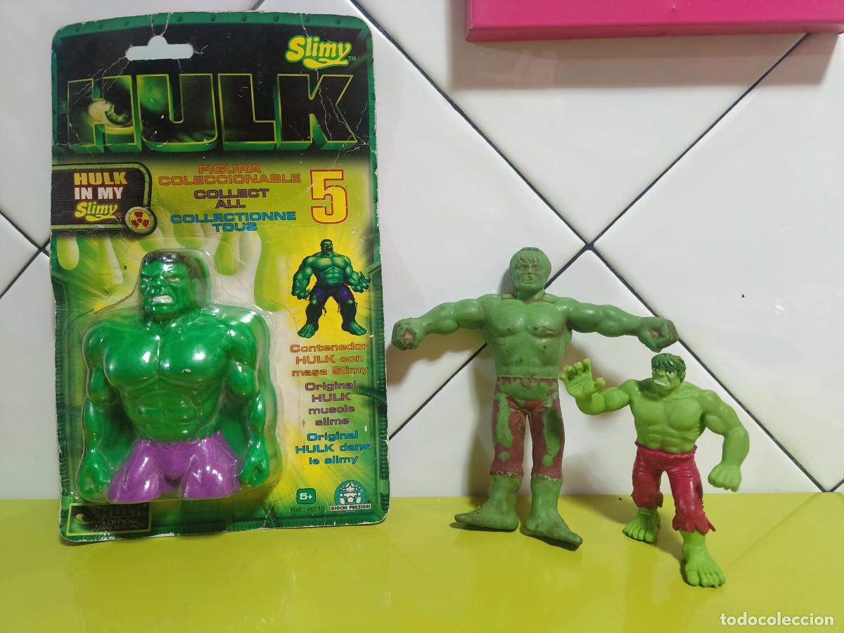 Figuras de Borracha e PVC: Ocasion !! Lote figuras vicma y comics spain goma pvc a&ntilde;os 80 + Slimy Hulk