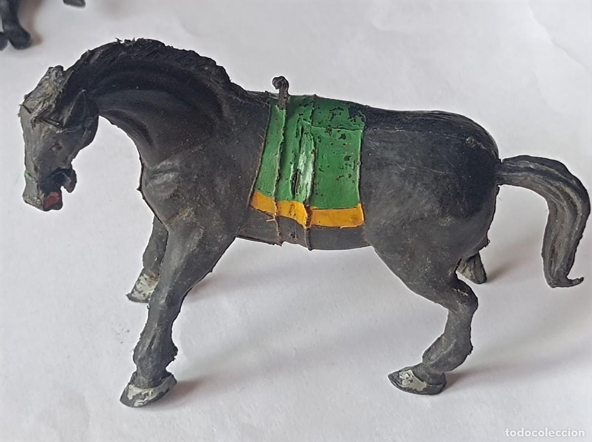Figuras de Goma y PVC: CABALLO NEGRO DE PL&Aacute;STICO FABRICANE ESTEREOPLAST