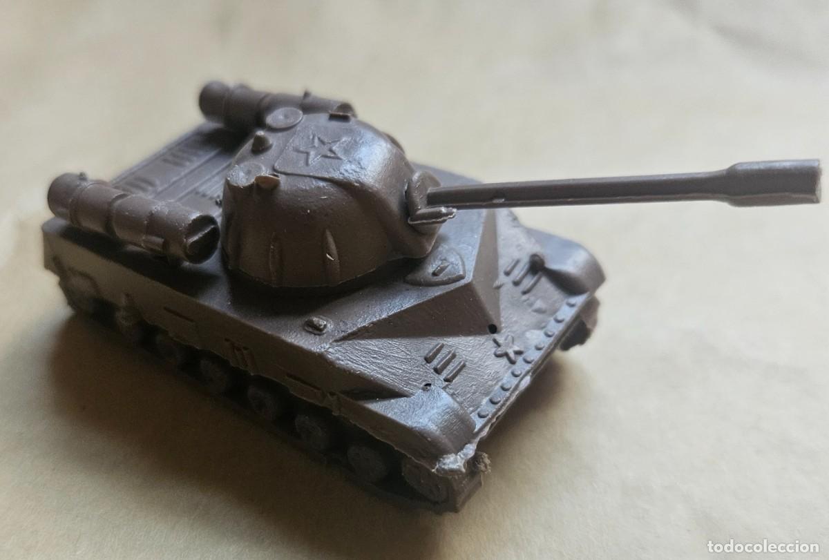 Figuras de Goma y PVC: Stalin Tank tanque Rusia Uni&oacute;n Sovi&eacute;tica URSS color marr&oacute;n Montaplex Monta-Plex