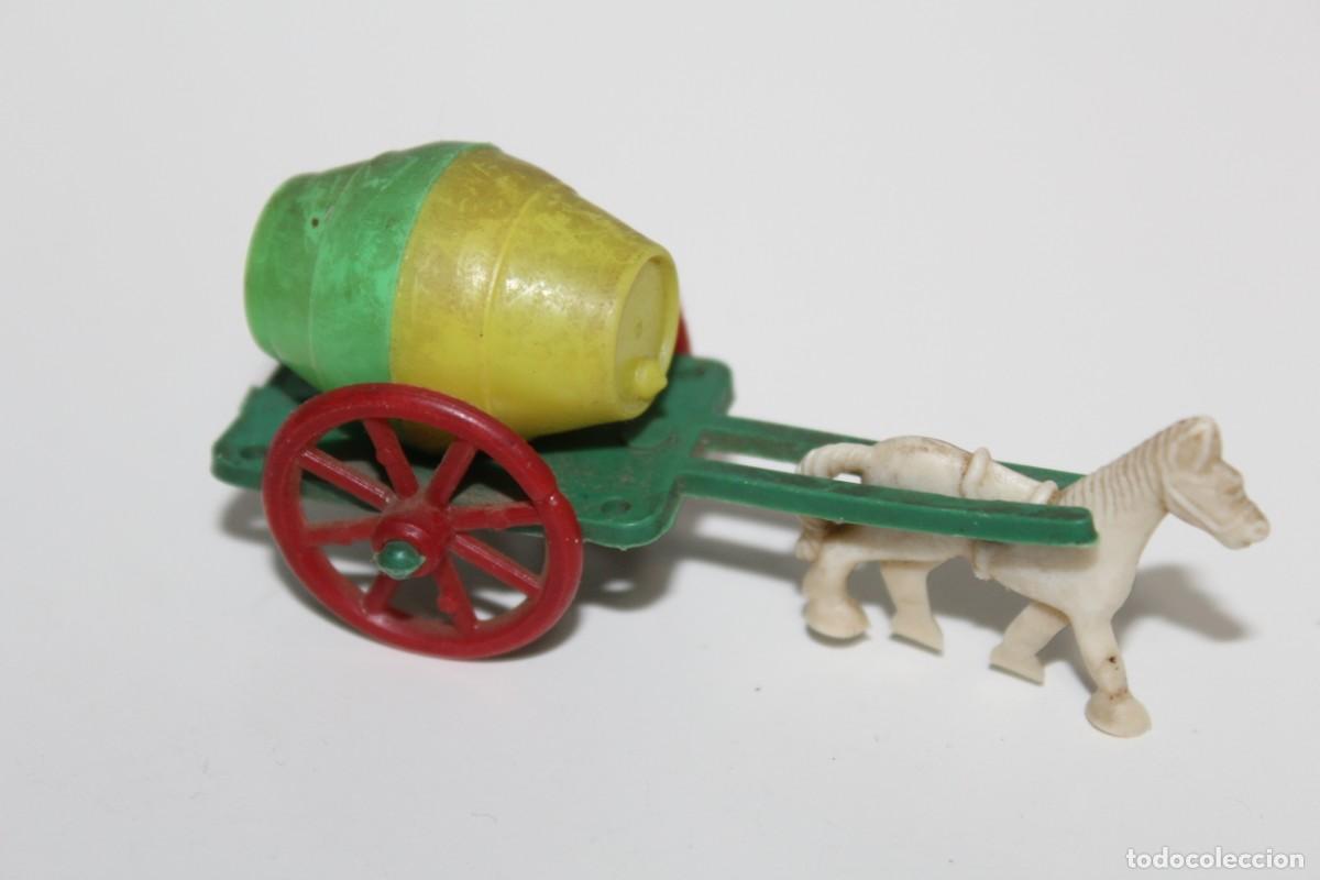 Figuras de Goma y PVC: FIGURA DE PLASTICO CARROZA CON CABALLO