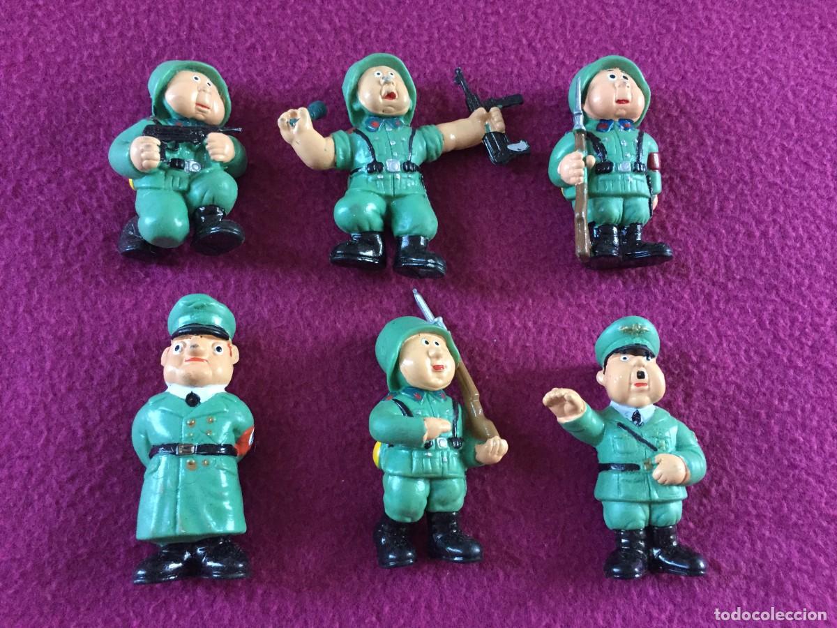 Figuras de Goma y PVC: COLECCION COMPLETA DE 6 SOLDADOS DEL MUNDO ALEMANES CON HITLER - SIN USO - WONILANDIA S.A . A&Ntilde;OS 70