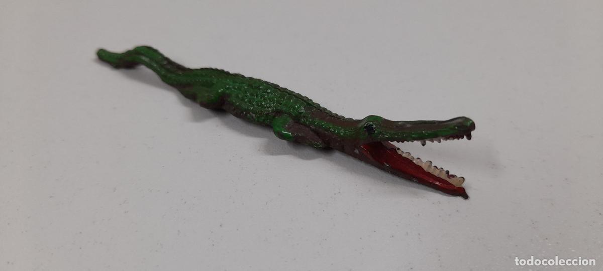 Figuras de Goma y PVC: COCODRILO . REALIZADO POR GAMA . SERIE PLANA . A&Ntilde;OS 50 EN GOMA