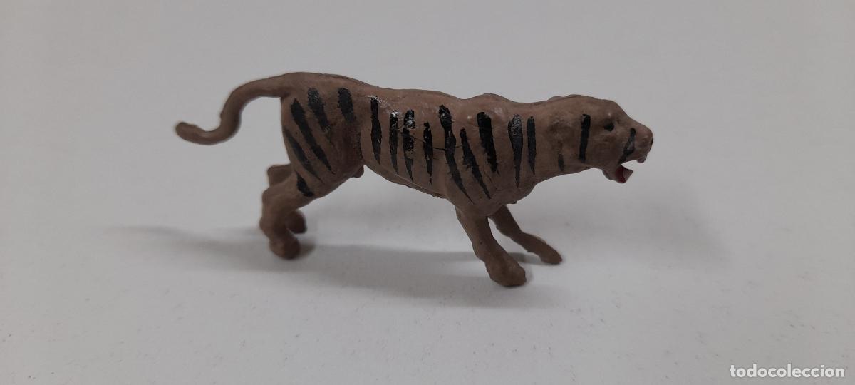 Figuras de Goma y PVC: TIGRE . REALIZADO POR GAMA . SERIE PLANA . ORIGINAL A&Ntilde;OS 50 EN GOMA