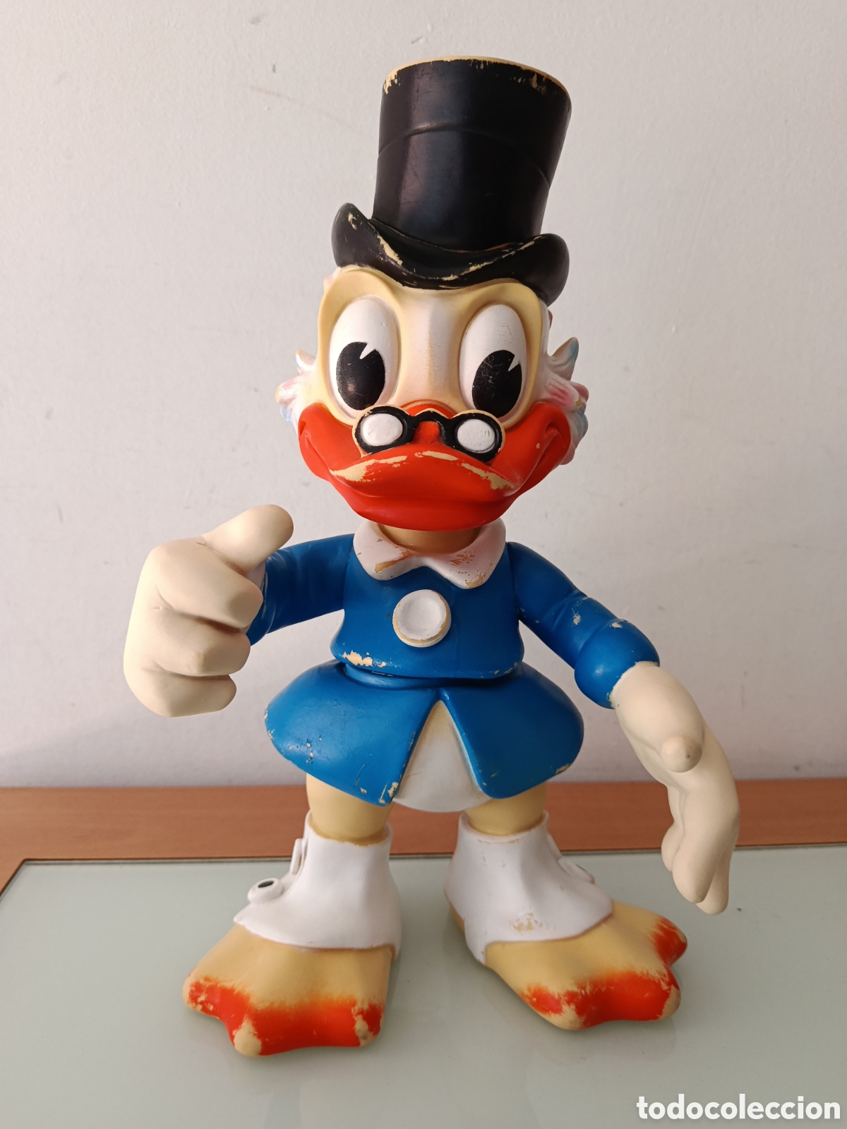 Figuras de Goma y PVC: ANTIGUA MU&Ntilde;ECO T&Iacute;O FILITO DONALD LEDRA A&Ntilde;OS 60