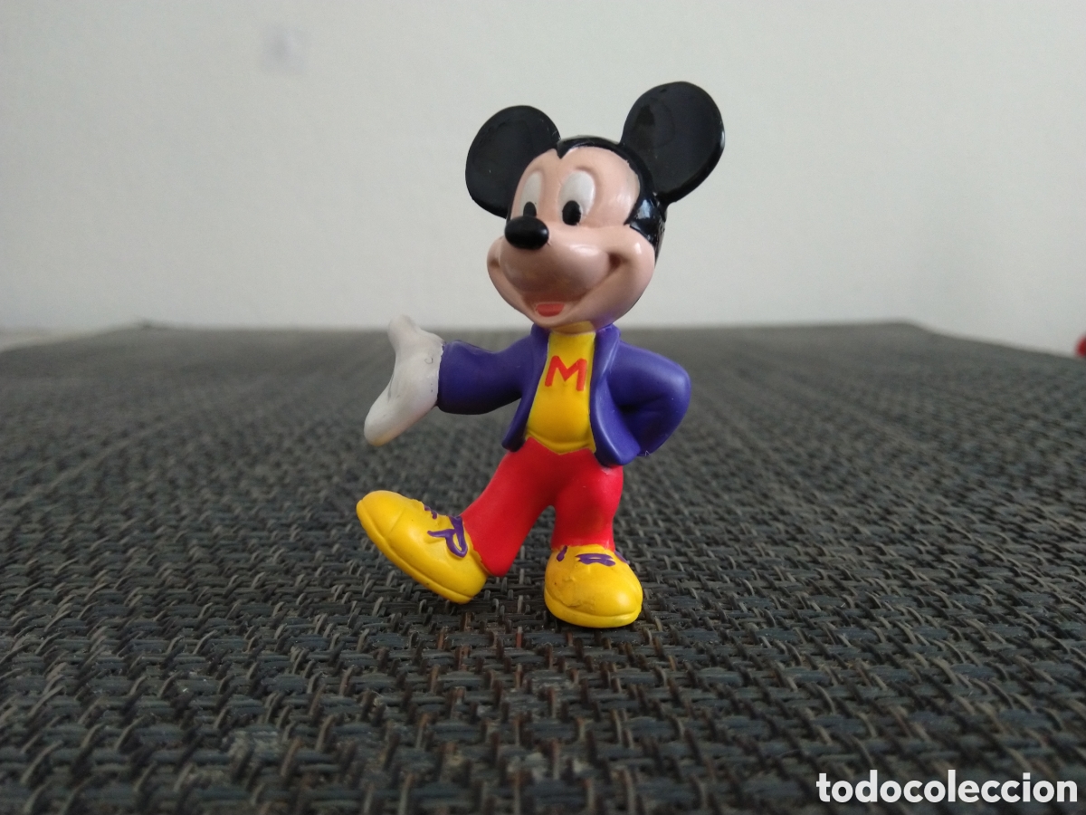 Figuras de Borracha e PVC: FIGURA PVC MICKEY MOUSE WALT DISNEY DIBUJOS ANIMADOS CON CHAQUETA LILA