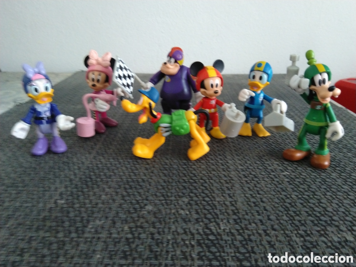 Figuras de Goma y PVC: FIGURAS PVC ARTICULADAS MICKEY MINNIE DONALD GOOFY PLUTO MALVADO PETE CARRERAS FORMULA 1 UNO DISNEY