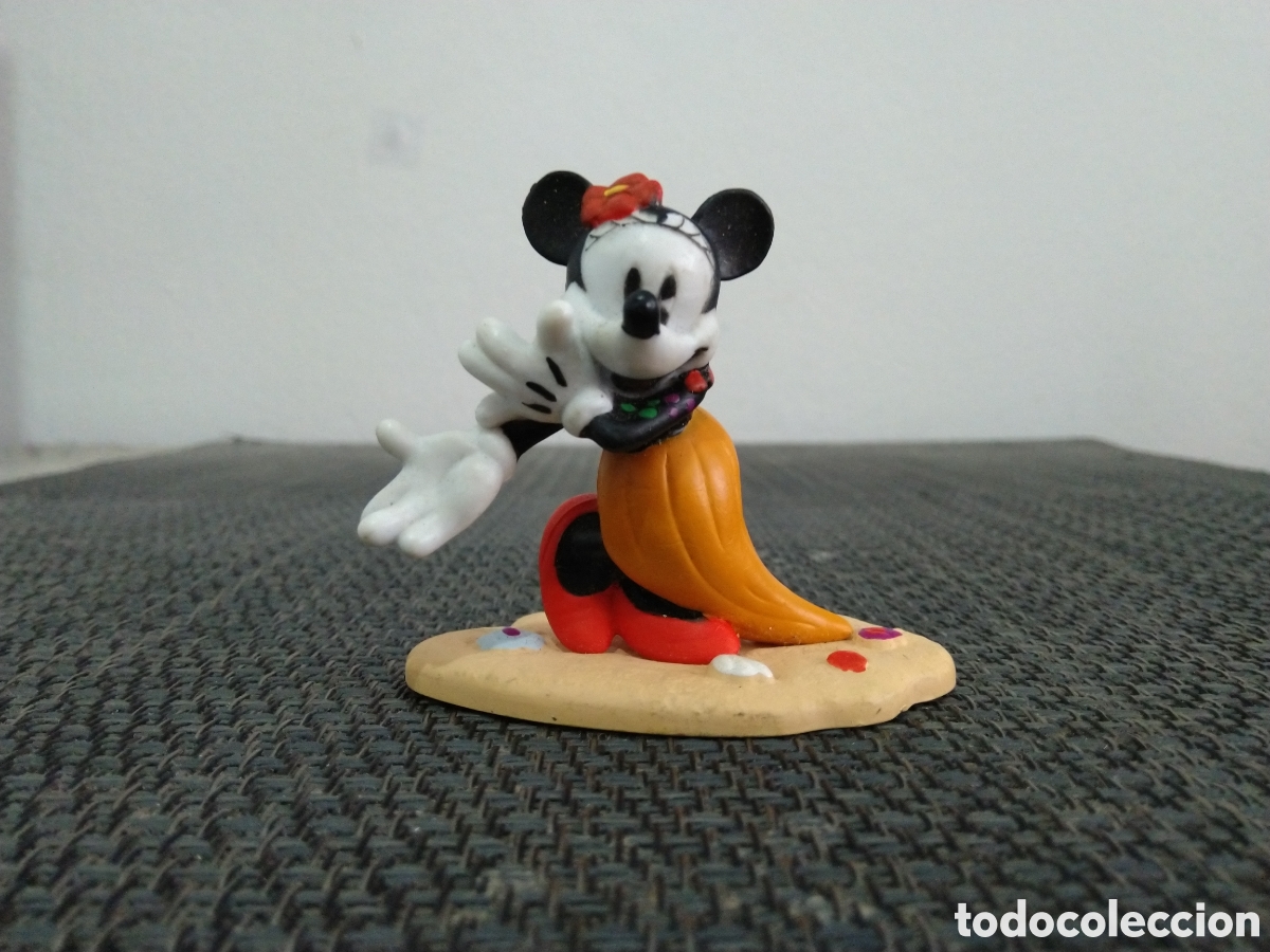 Figuras de Goma y PVC: FIGURA PVC MINNIE MOUSE BAILARINA HAWAIANA ARENA PLAYA FALDA LARGO WALT DISNEY DIBUJOS ANIMADOS