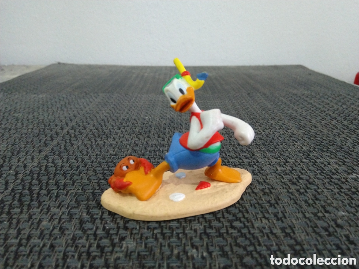 Figuras de Goma y PVC: FIGURA PVC PATO DONALD PLAYA BUZO GAFAS ARENA LARGO WALT DISNEY DIBUJOS ANIMADOS