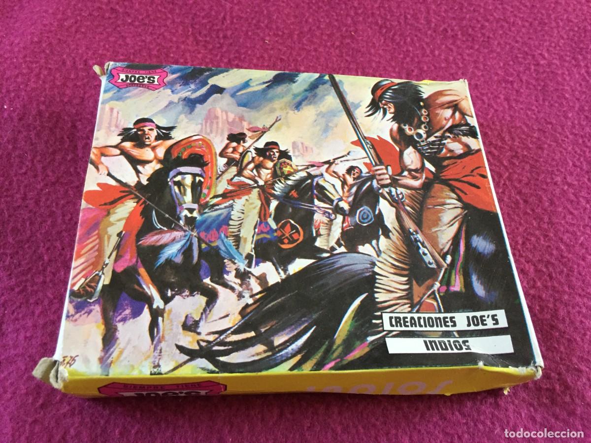 Figuras de Goma y PVC: CAJA DE INDIOS - CREACIONES JOE&acute;S JOES ,CAJA ORIGINAL,A&Ntilde;O 1975